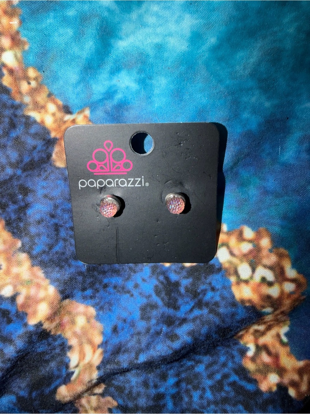 paparazzi Pink Iridescent Stud Earrings